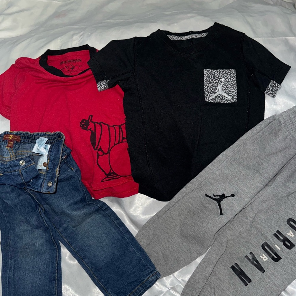 Kids true religion, 7 jeans and Jordan outfits